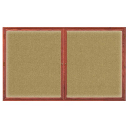 United Visual Products Triple Door Indoor Enclosed Easy Tack Bo UV335EZ-MARBLE-WHITE